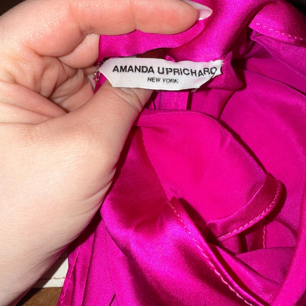 Amanda Uprichard Stanford Silk Midi Dress XS - Picture 6 of 6